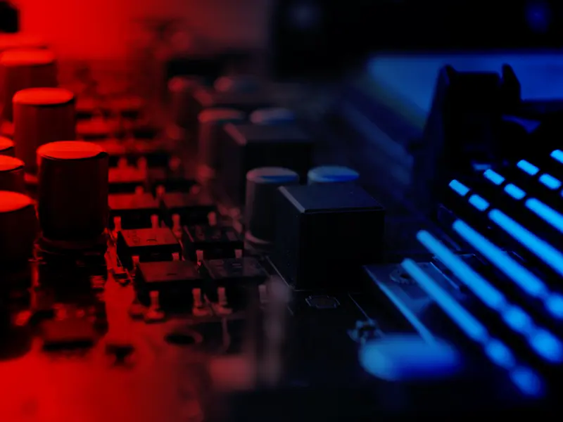 Motherboard close-up