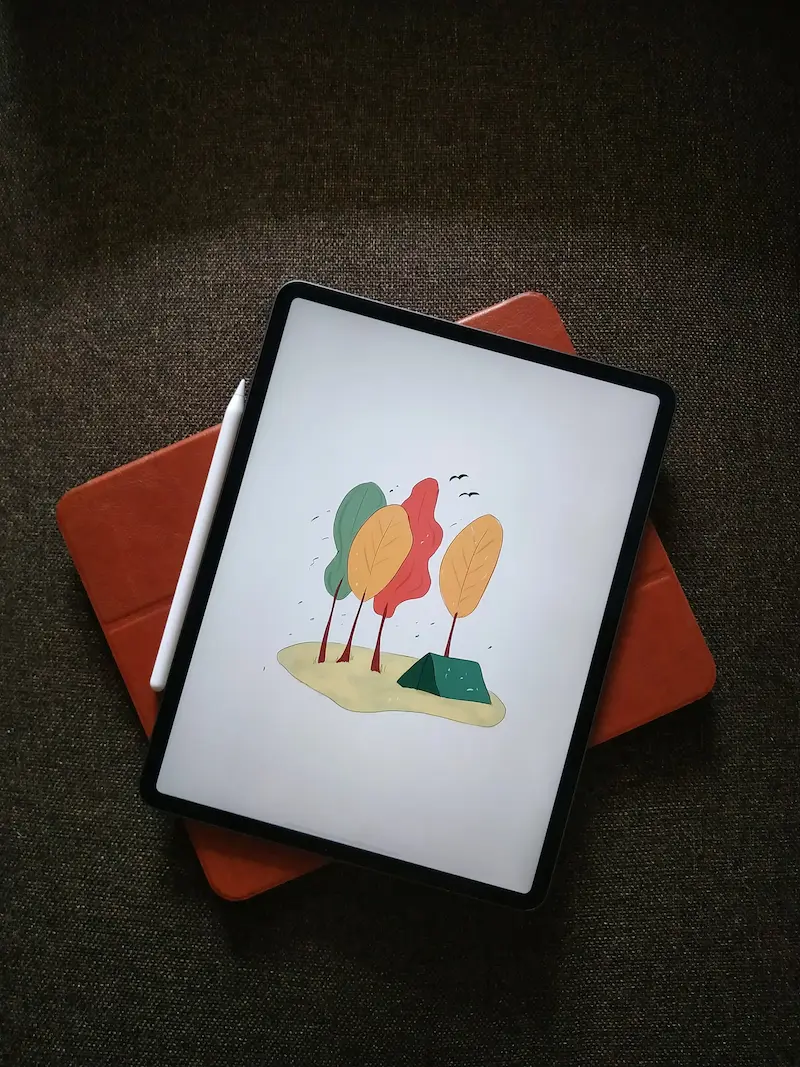 Tablet med stylus